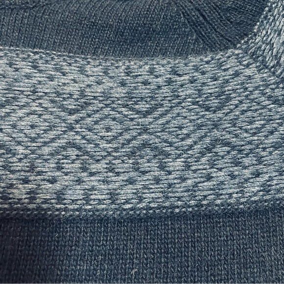 NWT New Progetto Uomo Navy Wool Cashmere Sweater Size L Made in Italy - Picture 9 of 11